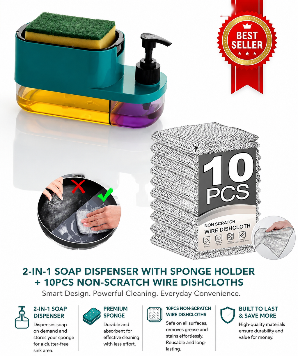 2 IN 1 Smart Press Soap Pump