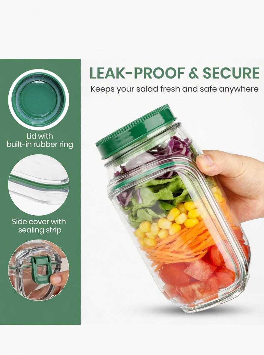 On-the-Go Salad Jar